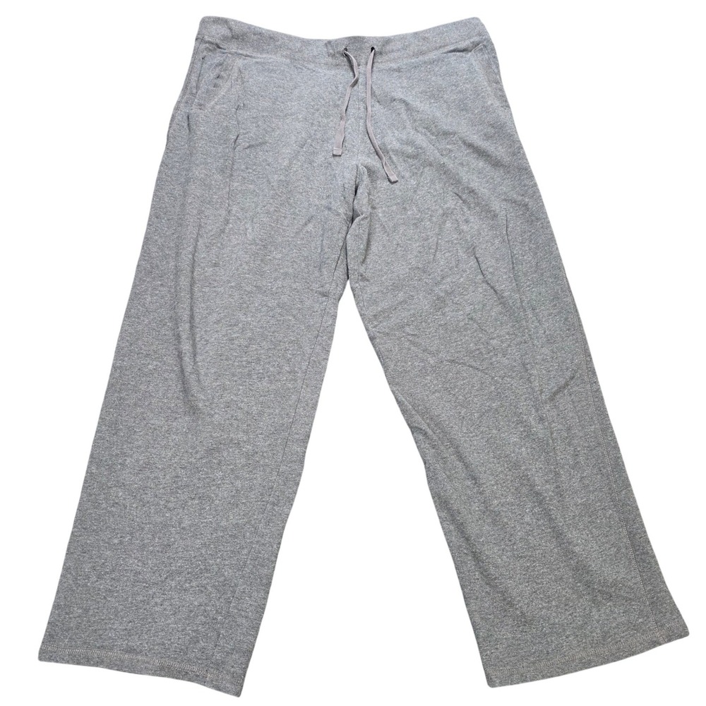 White Stag Lounge Pants Women's‎ Size XL 16-18 Gray Drawstring Cotton Stretch